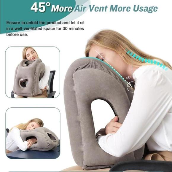 Amazon Other - JefDiee Inflatable Travel Pillow, Airplane Neck Pillow Comfortably Supports Head